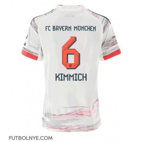 Camiseta Bayern Munich Joshua Kimmich #6 Visitante Equipación para mujer 2025-26 manga corta